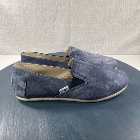 Toms Shoes - Navy Tie-Dye Woven Redondo Espadrille TOMS